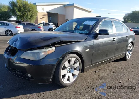 2007 BMW 530I из США, поврежденный, VIN WBANE73557CM55066